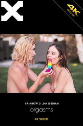 Kendall Rae & Lolita in Rainbow Dildo Lesbian Orgasms